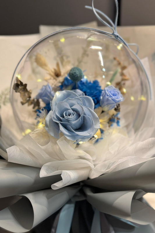 Blue in Acrylic Ball (Preserved)