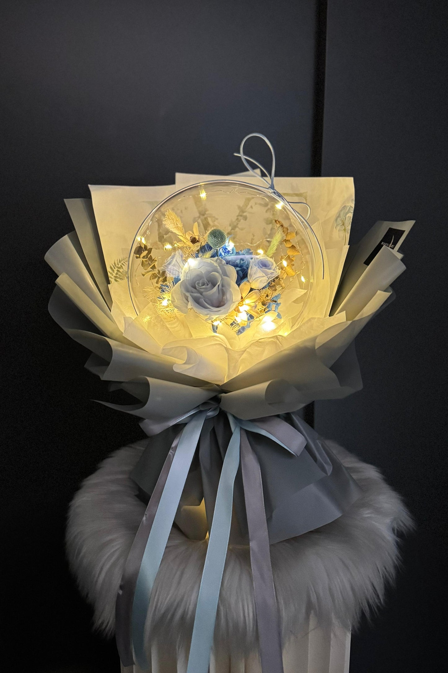 Blue in Acrylic Ball (Preserved)