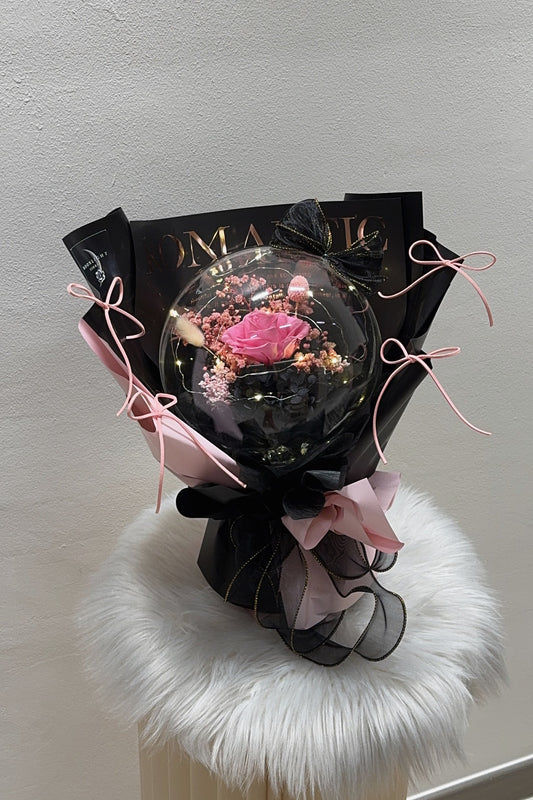 Black Pink In Acrylic Ball (Preserved)