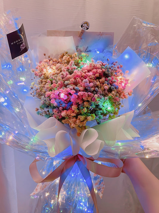 BabyBreath In Led Bouquet (Fresh)